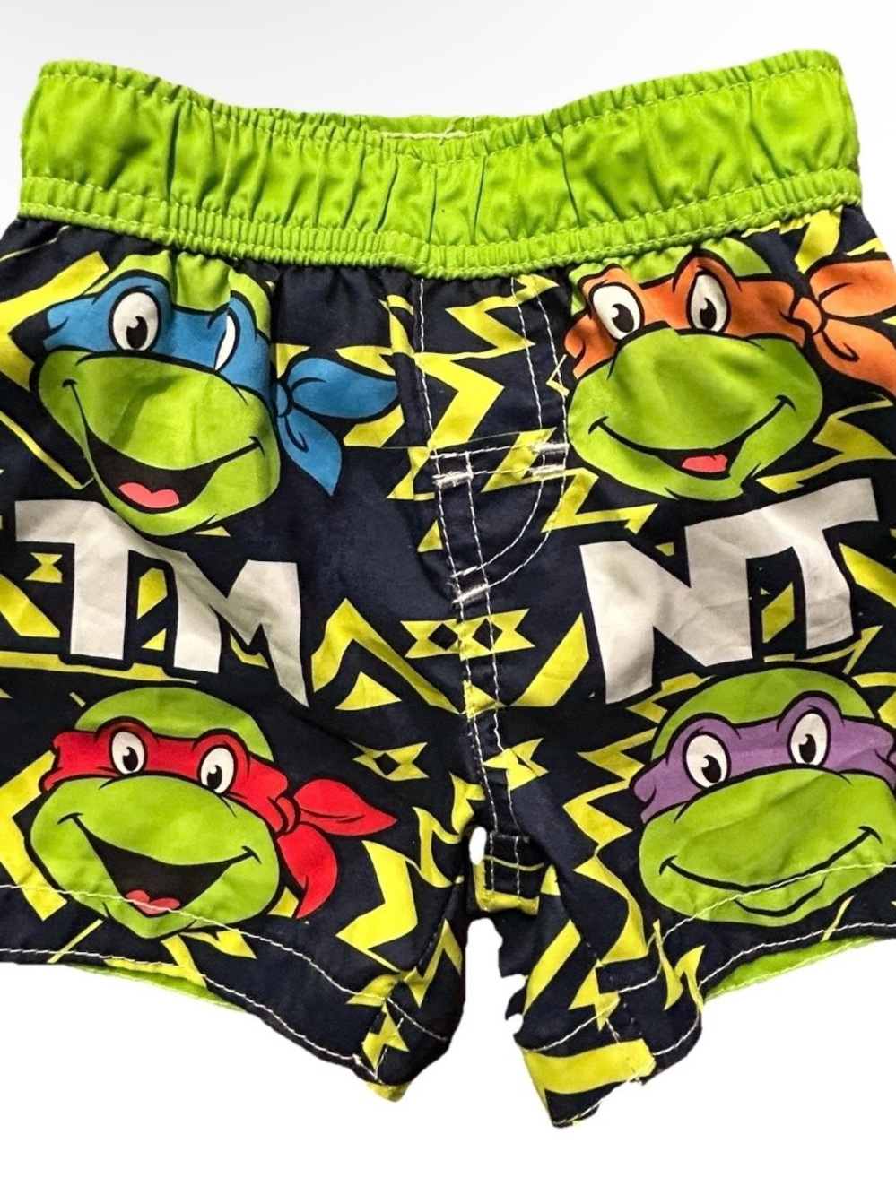 Toddler Boys Teenage Mutant Ninja Turtles Swim Trunks Size 2T